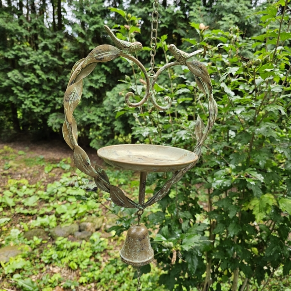 Decorative Metal Birdfeeder Bell Chime - Picture 11 of 12